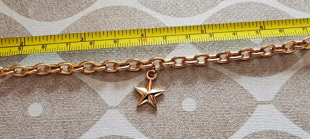 Goldtone star bracelet - Image 4