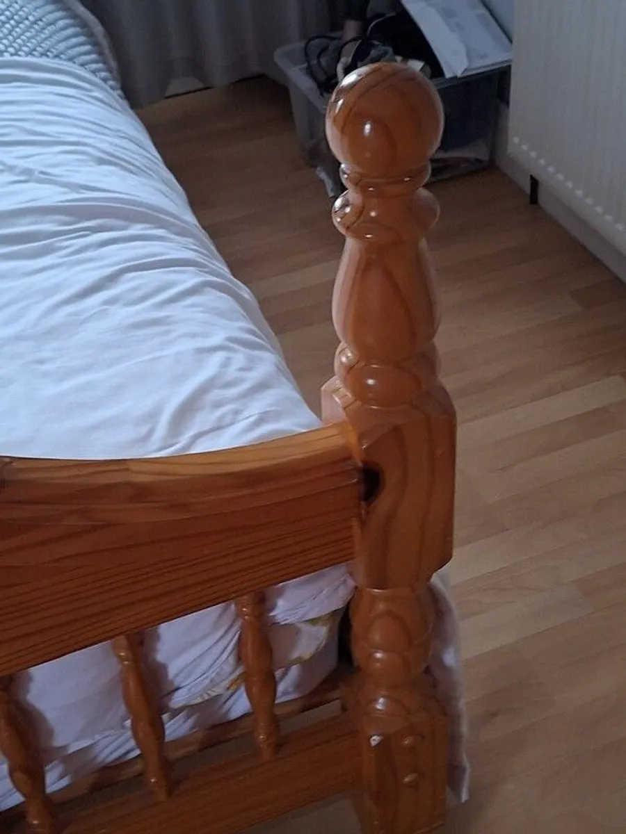 double bed and mattress - Image 4