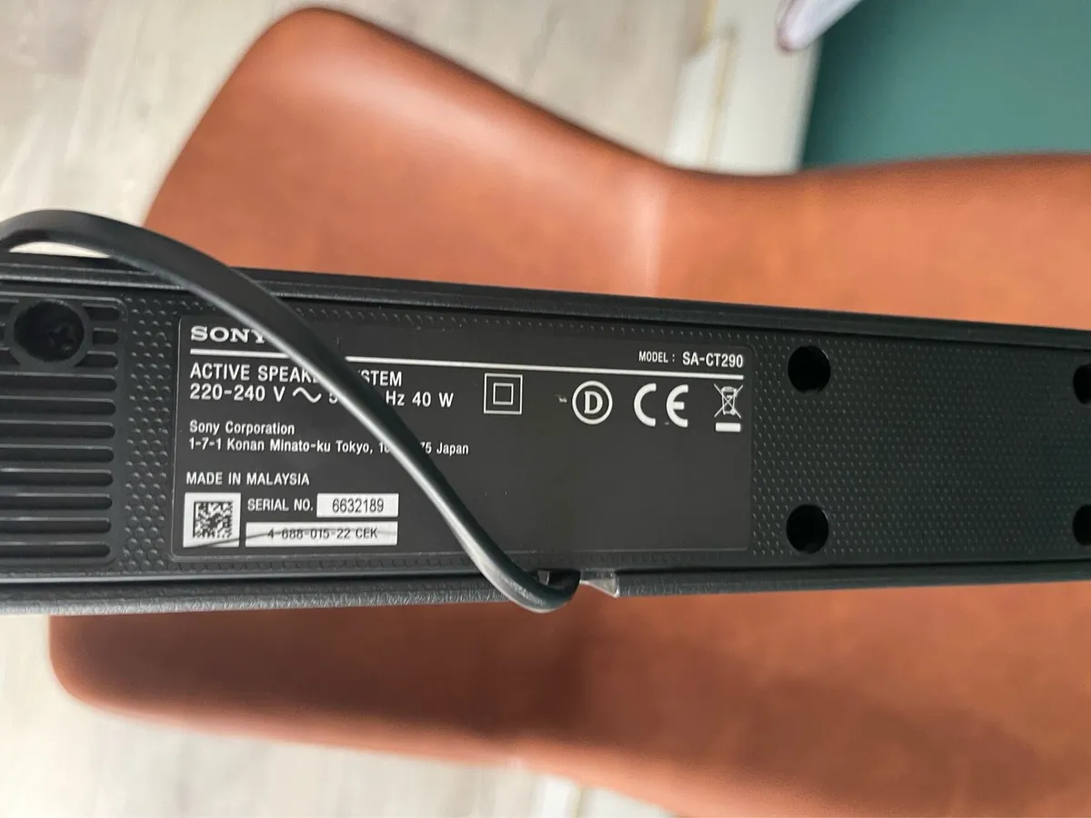 Sony Soundbar + Wireless Subwoofer - Image 3