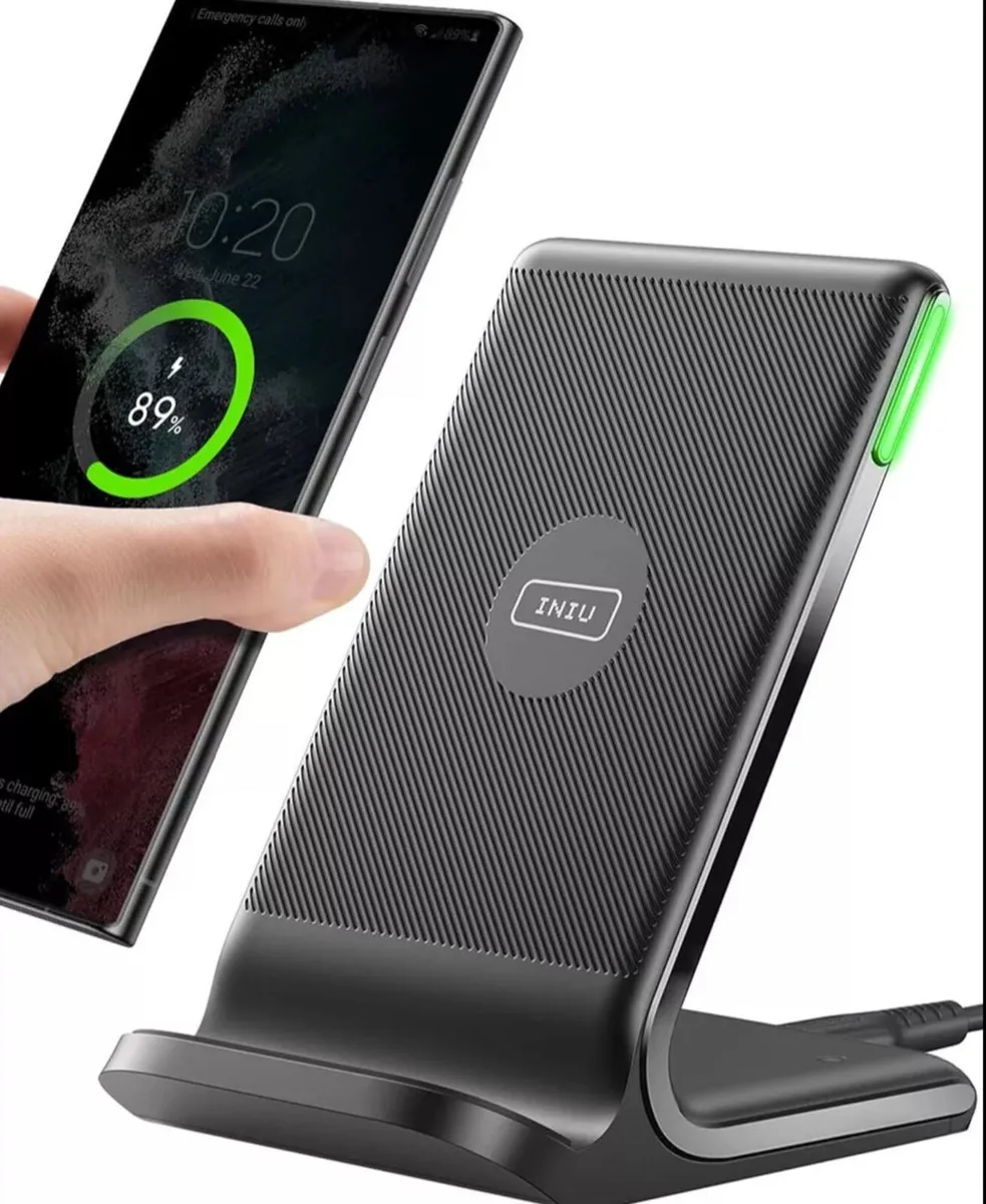 Wireless Charger, 15W Fast Wireless Charging Stand - Image 1