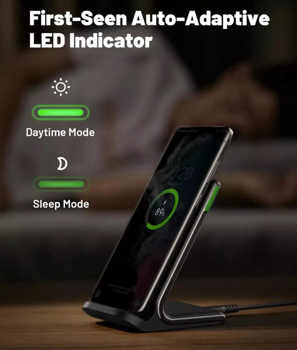 Wireless Charger, 15W Fast Wireless Charging Stand - Image 2