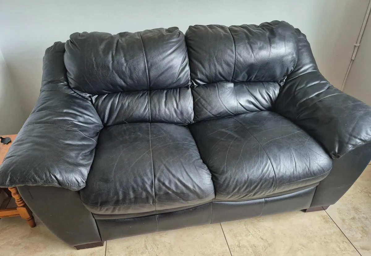 Two seater leather sofa FREE - Image 1