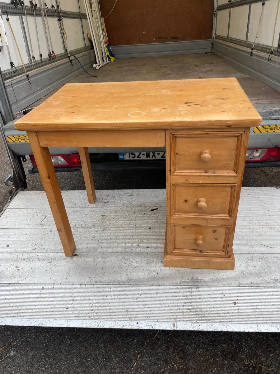 Solid wooden study desk - Image 4