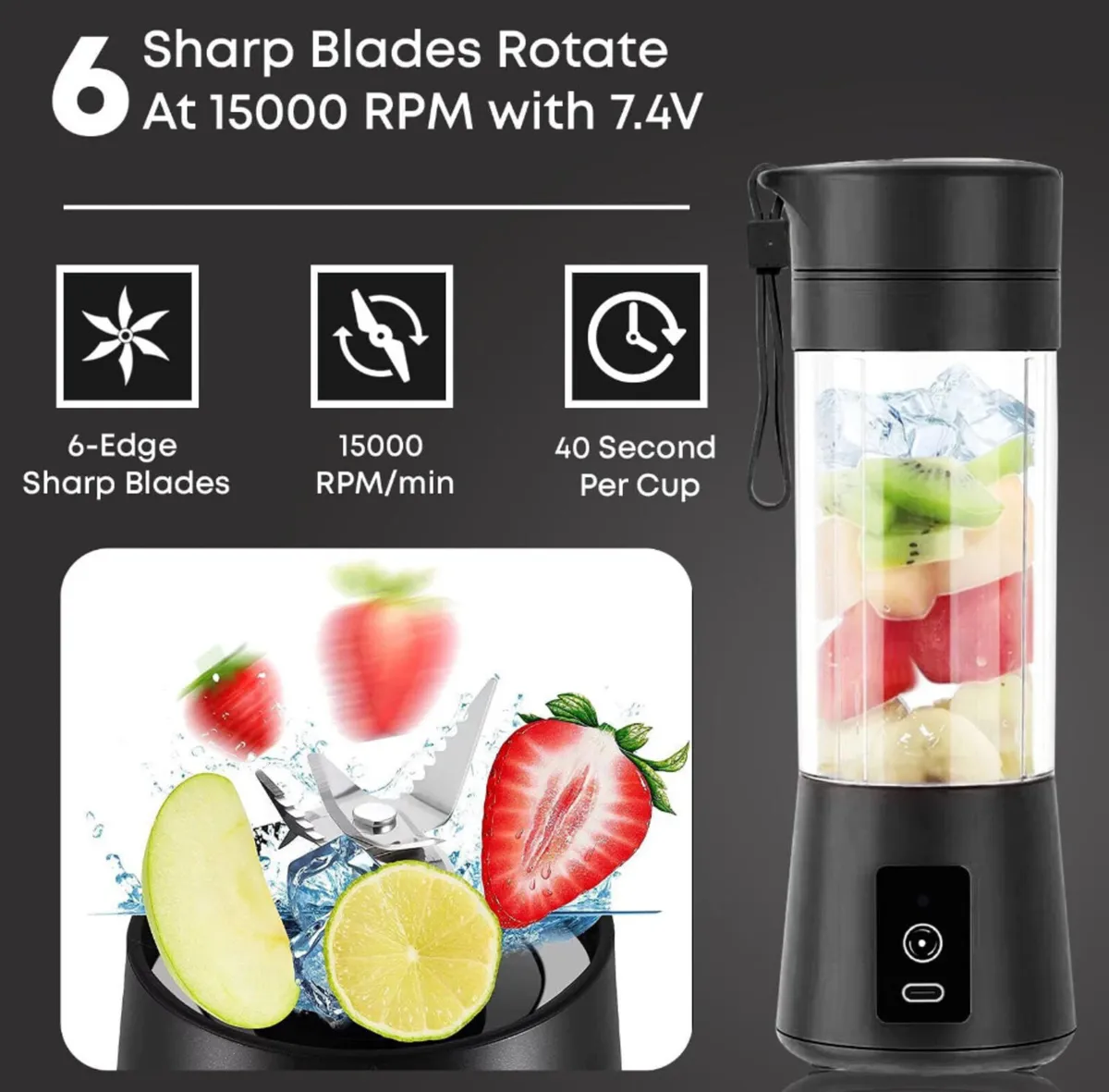 Mini Juice Maker Portable Blender Smoothie Maker - Image 3