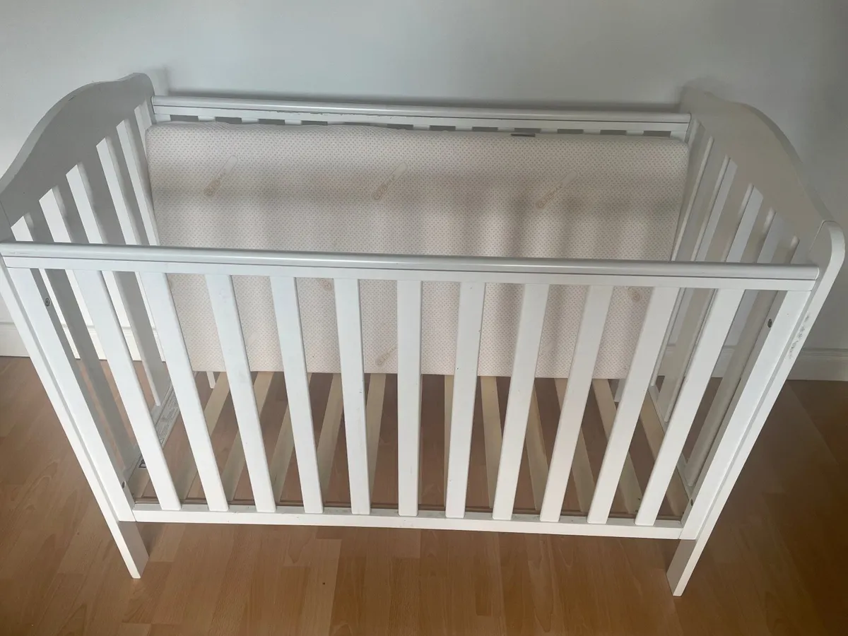 Baby Cot and Mattress - Image 2