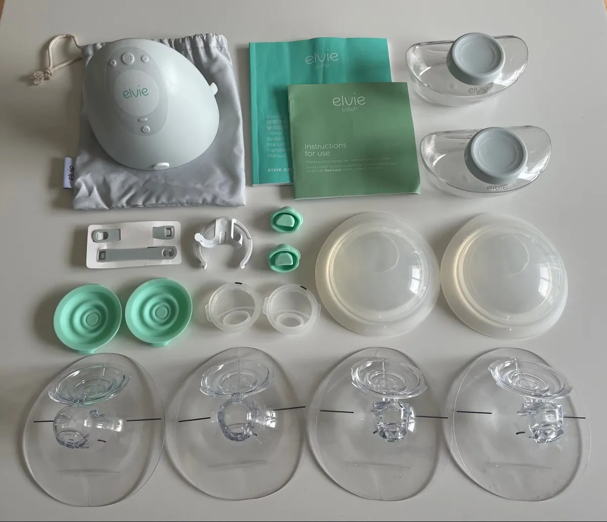 Elvie Breast Pump with Elvie Catch Collection Cups - Image 1