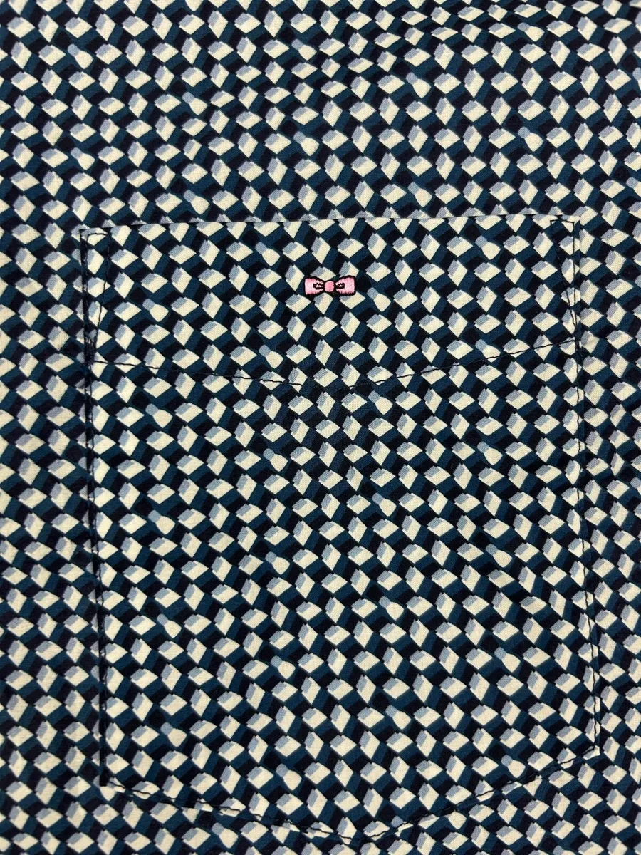 NEW Eden Park Paris Pima Cotton Patterned Shirt L - Image 3