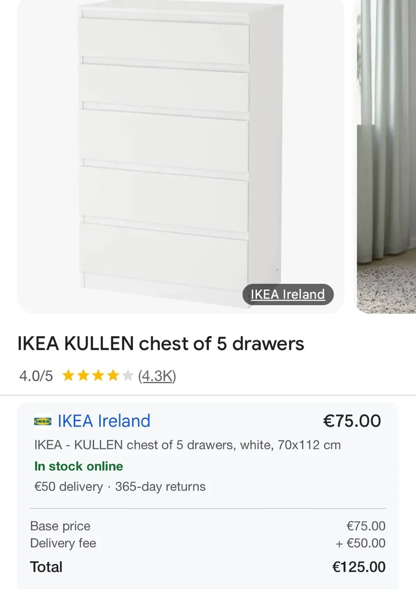 IKEA kullen drawers