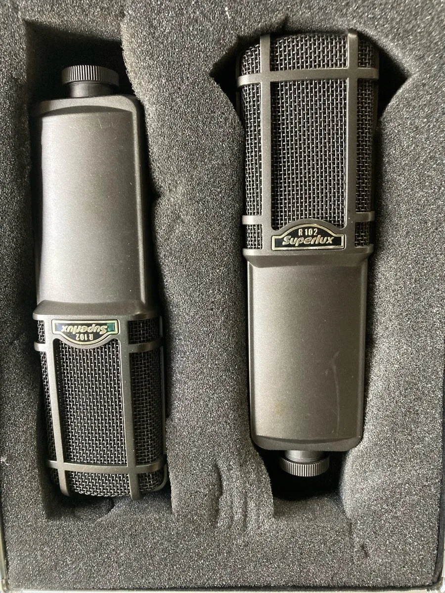 2 x Superlux R 102 Ribbon Mics