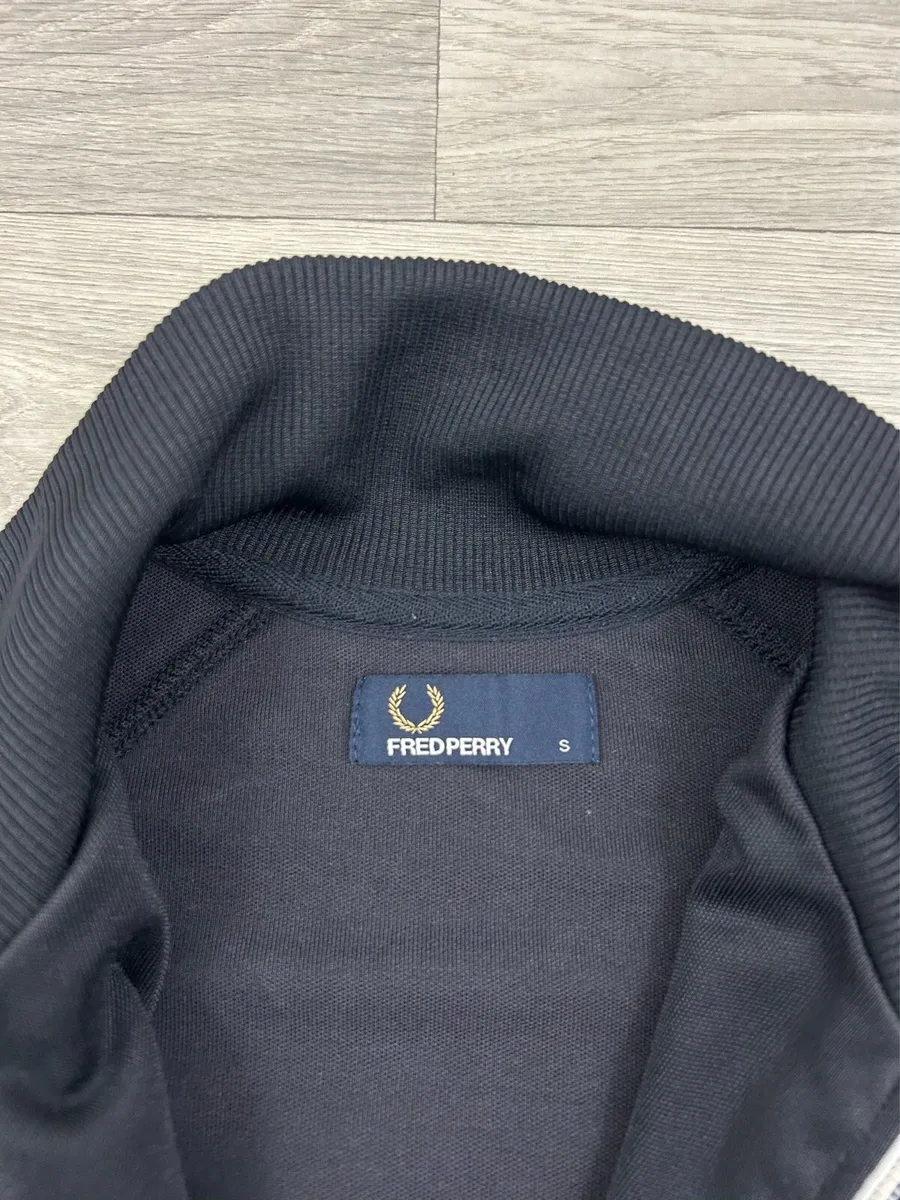 Fred Perry Navy Track Jacket Mens Small - Image 4