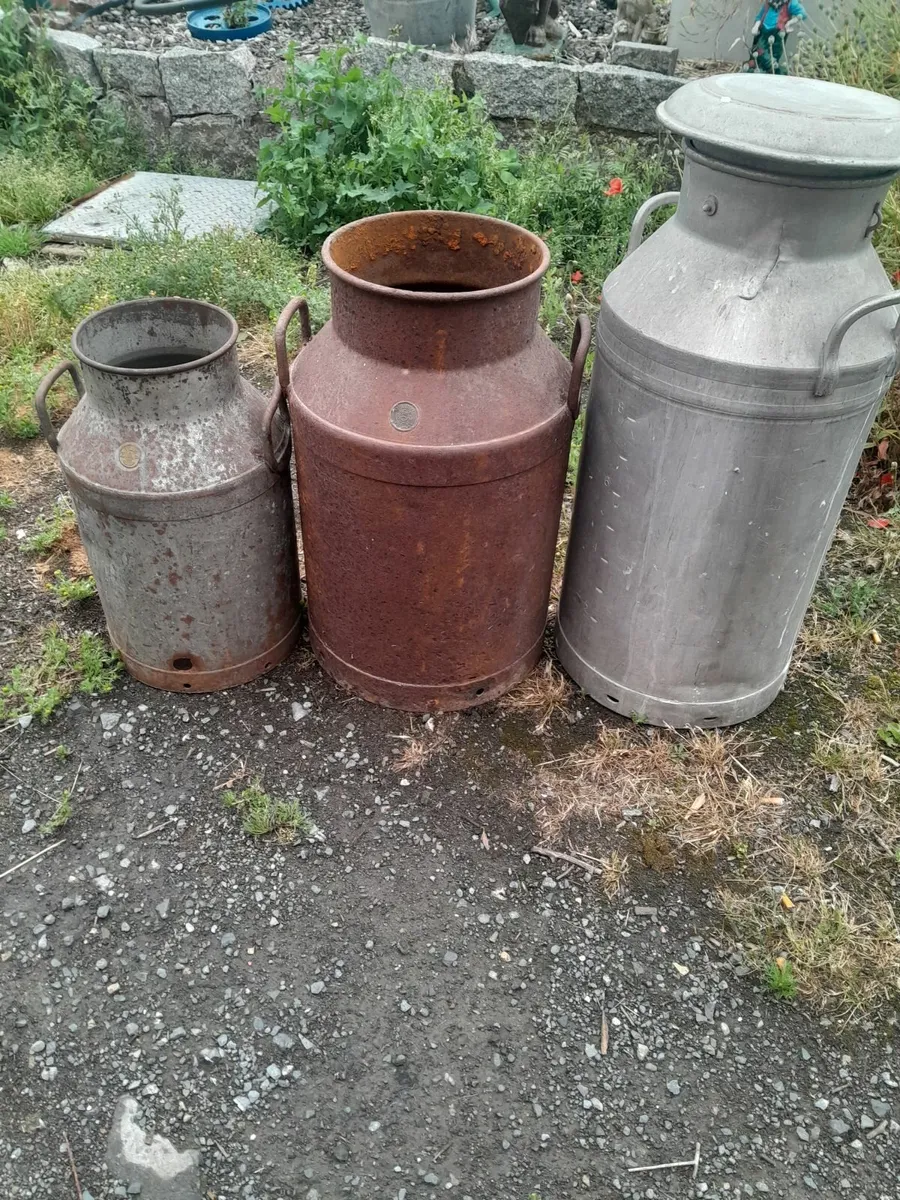 Three milk cans - Image 4