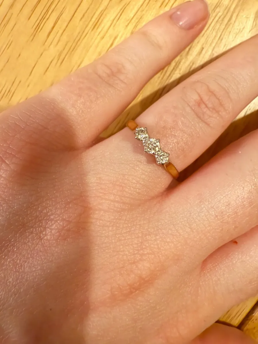 Engagement Ring and Wedding Band - Image 1