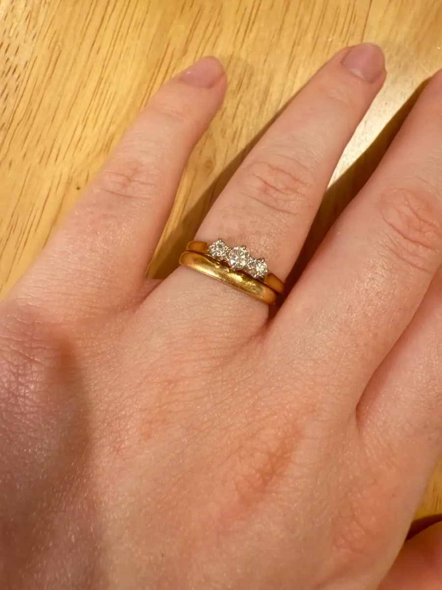 Engagement Ring and Wedding Band - Image 3