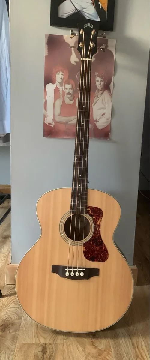 GUILD Acoustic Bass Guitar (Good as new) With Case - Image 1