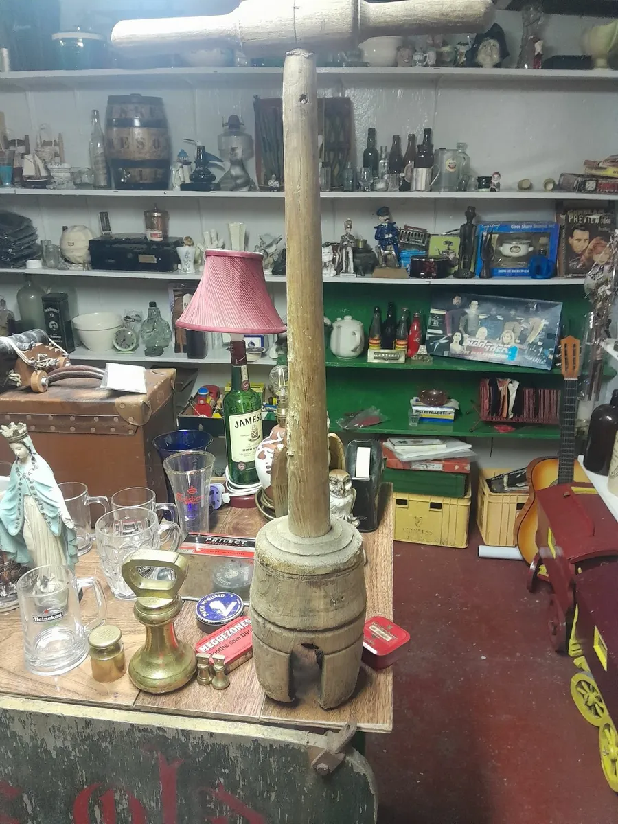Vintage wooden washing dolly - Image 3