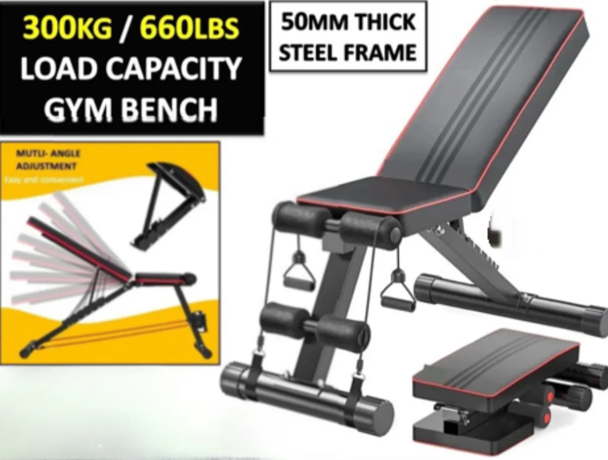 Foldable Adjustable Weight Bench NEW - Image 1