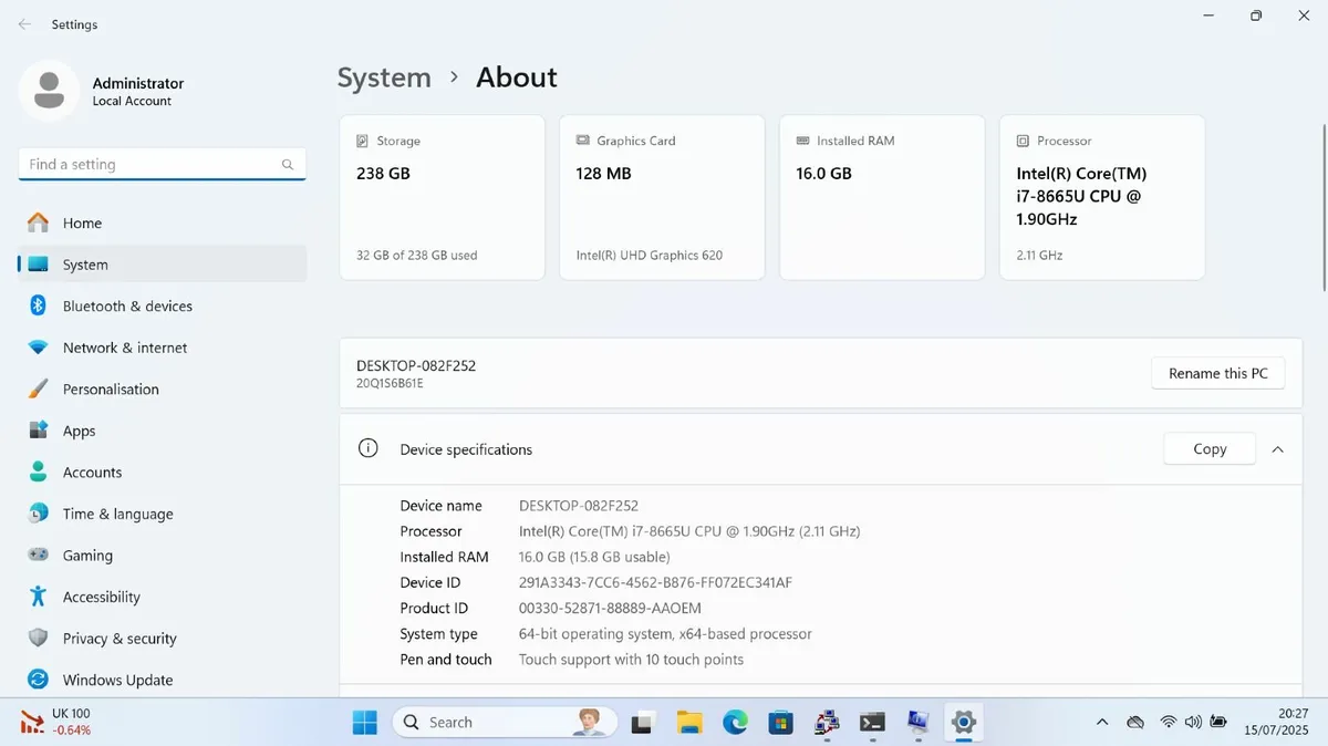Lenovo Thinkpad - i7 | 16GB | 256 | Touchscreen - Image 2