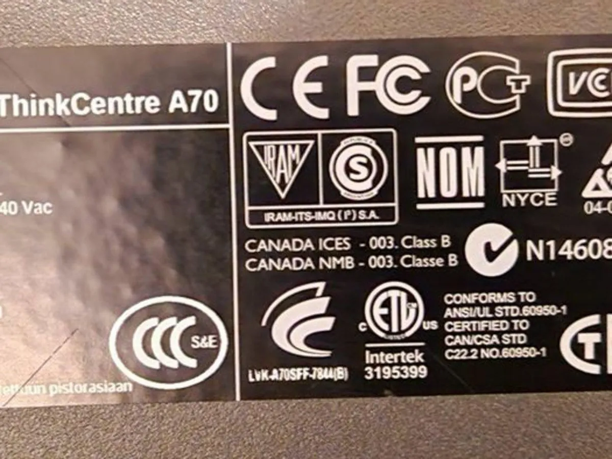 Lenovo ThinkCentre Desktop PC, Windows 7 Starter, - Image 4