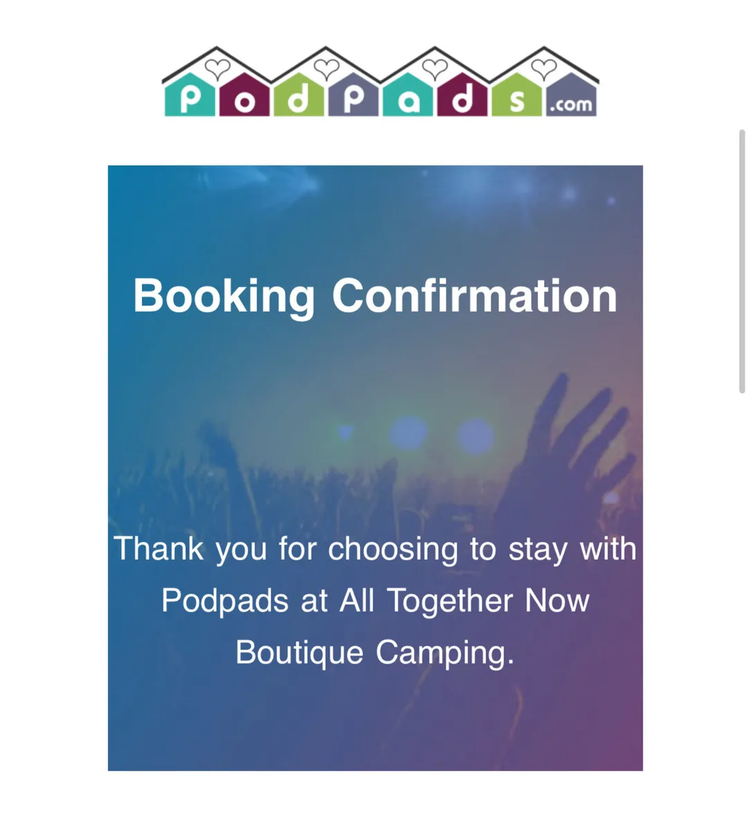 All Together Now Boutique Camping x 2