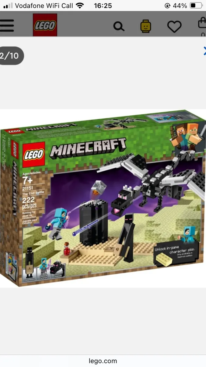 Lego Minecraft 21151 The End Battle - Image 1