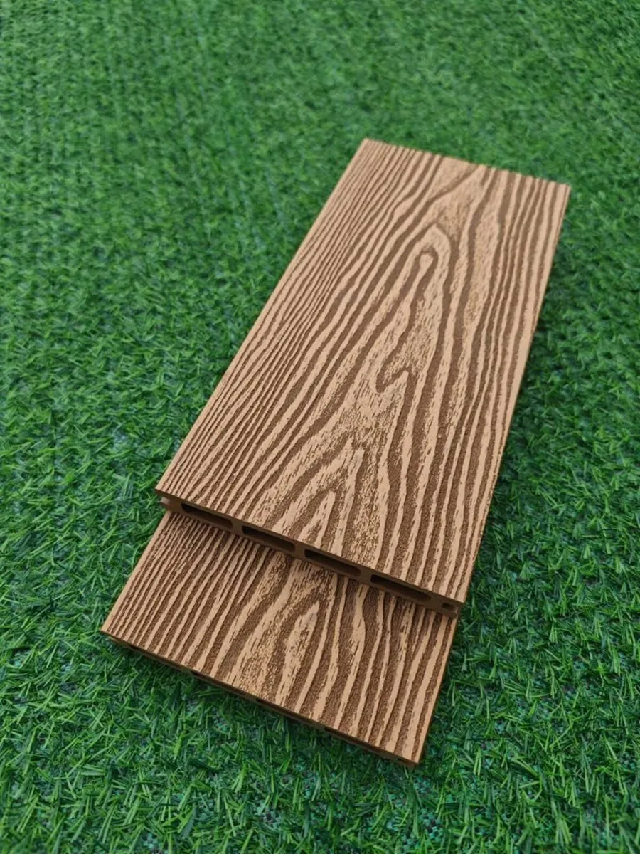 WPC Decking Boards Deep Embossed 3D Natural Wood - Image 2