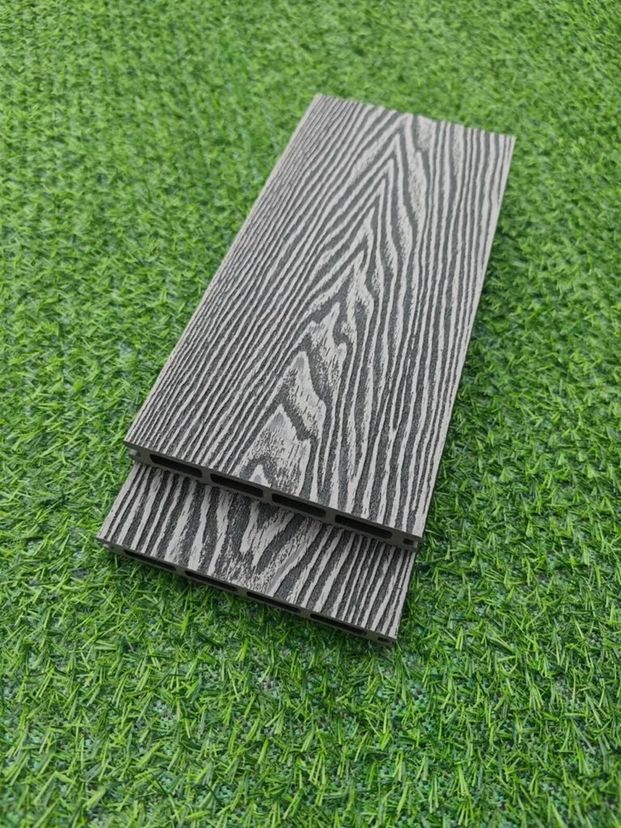 WPC Decking Boards Deep Embossed 3D Natural Wood - Image 4