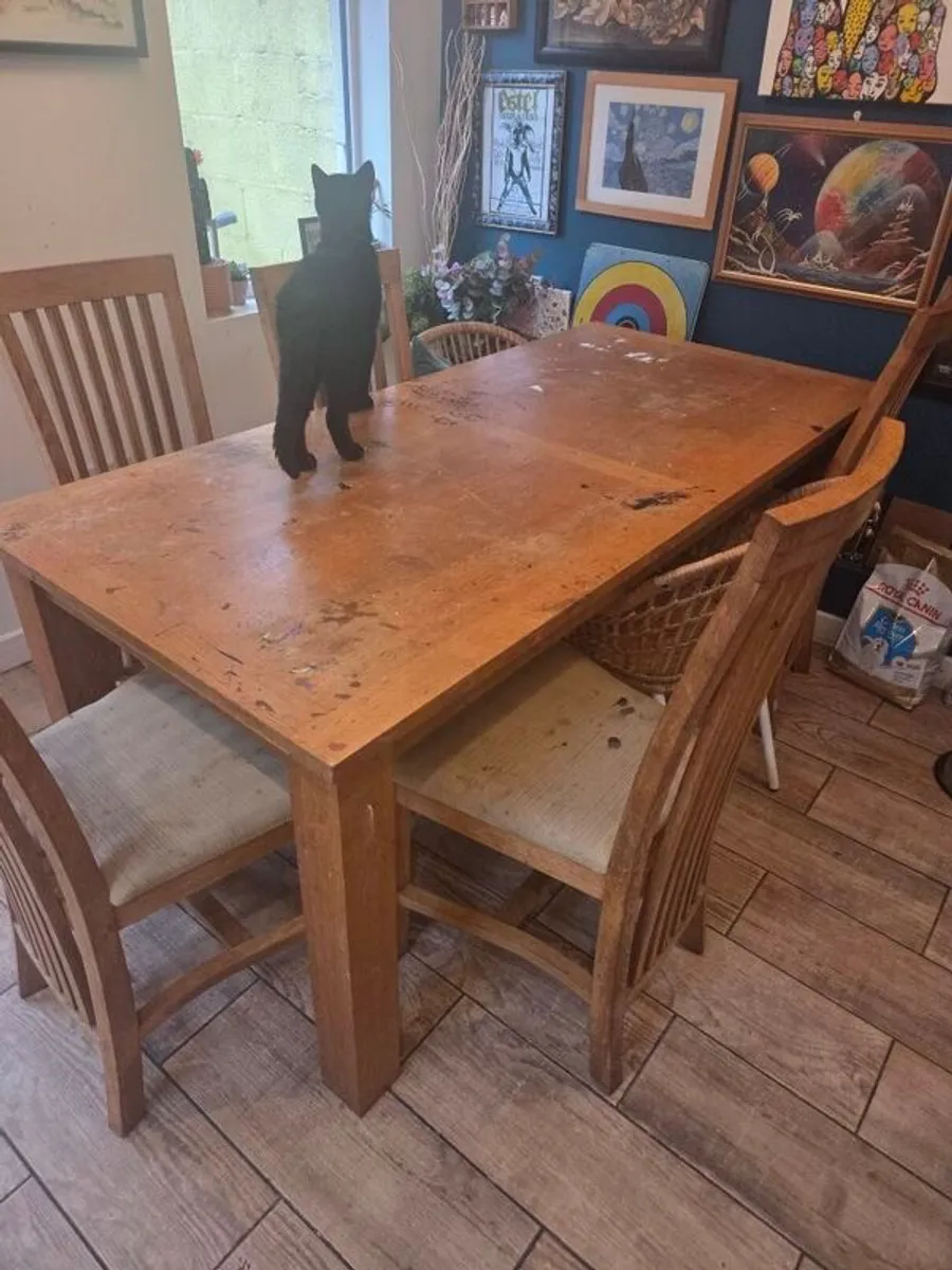 table and 6 chairs - Image 2