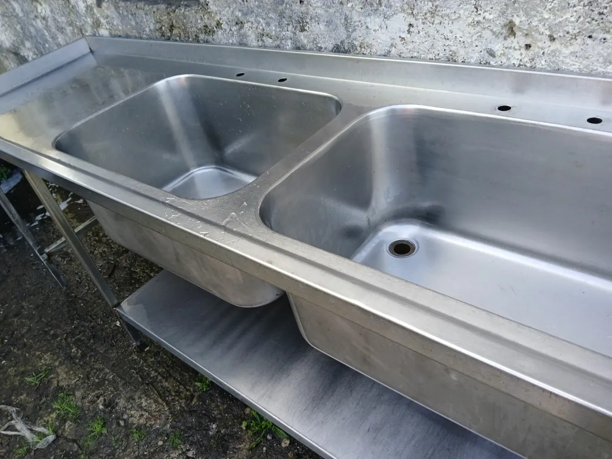 Stainless steel cabbinet sink unit complete - Image 1