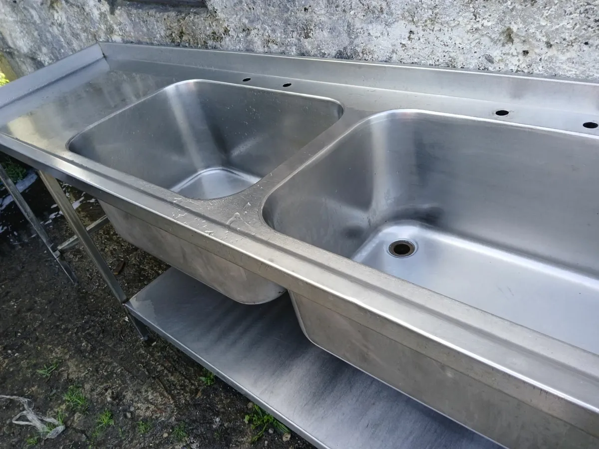 Stainless steel cabbinet sink unit complete - Image 3