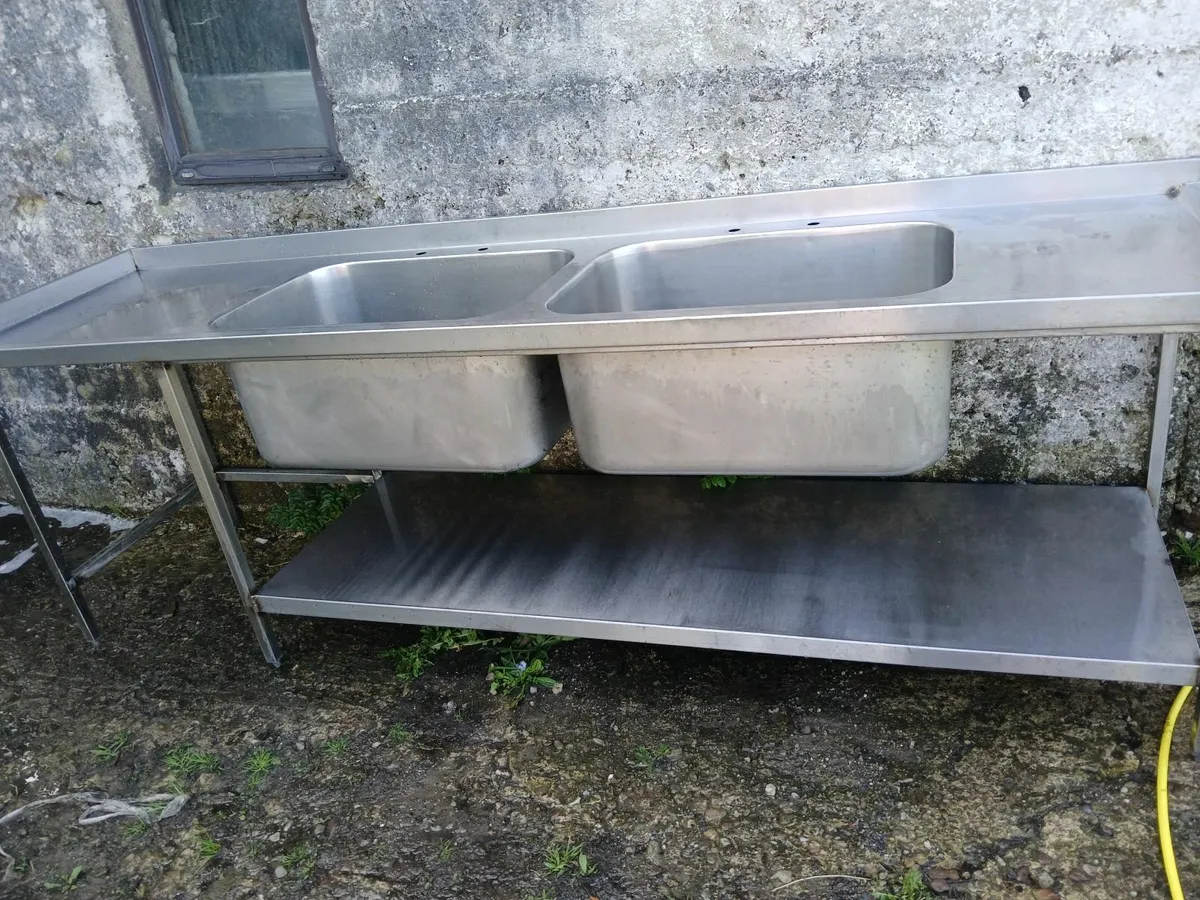 Stainless steel cabbinet sink unit complete - Image 4