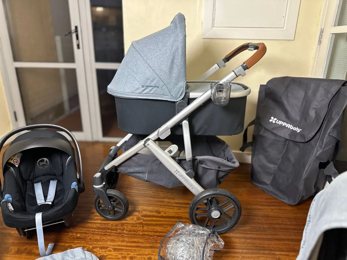 Full set Uppababy vista with Cybex car seat - Image 2