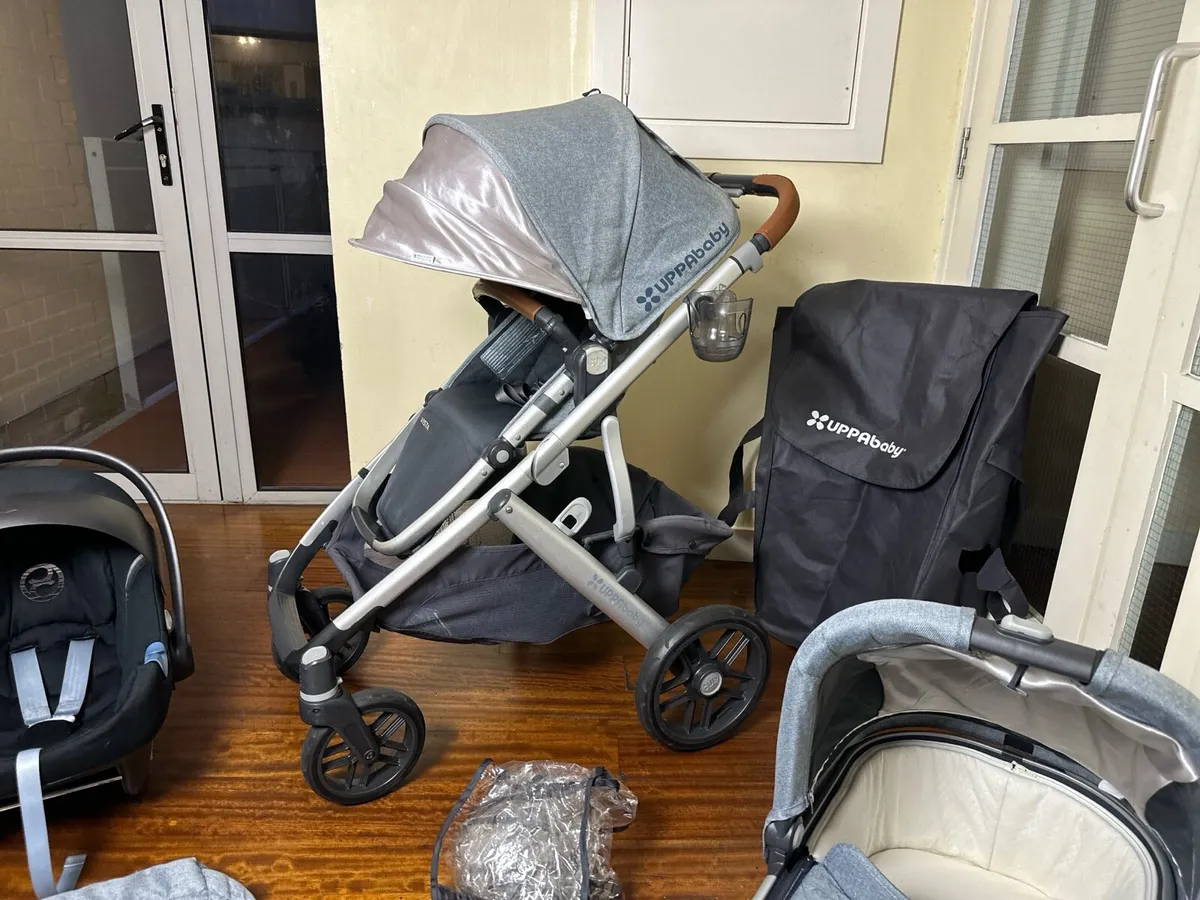 Full set Uppababy vista with Cybex car seat - Image 3