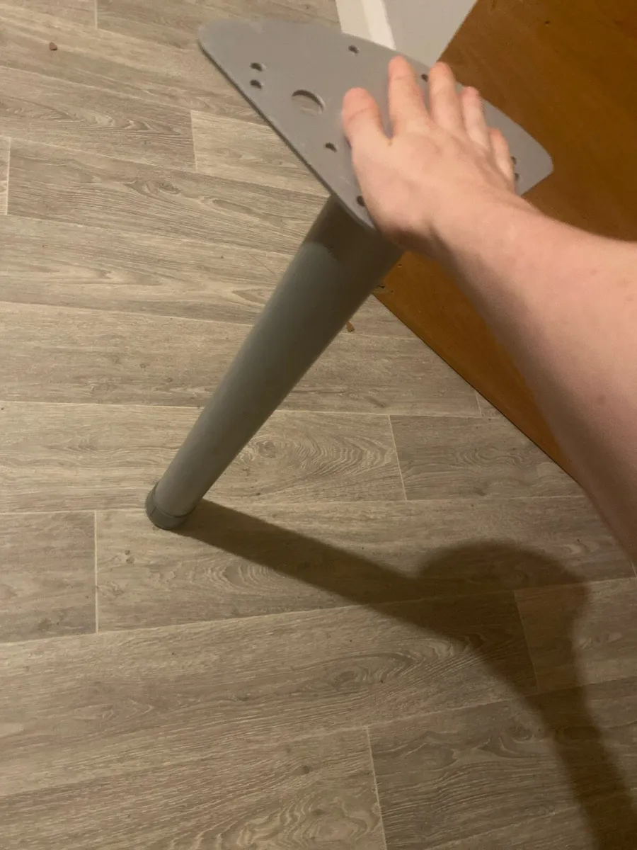 L shaped wooden desk - Image 2