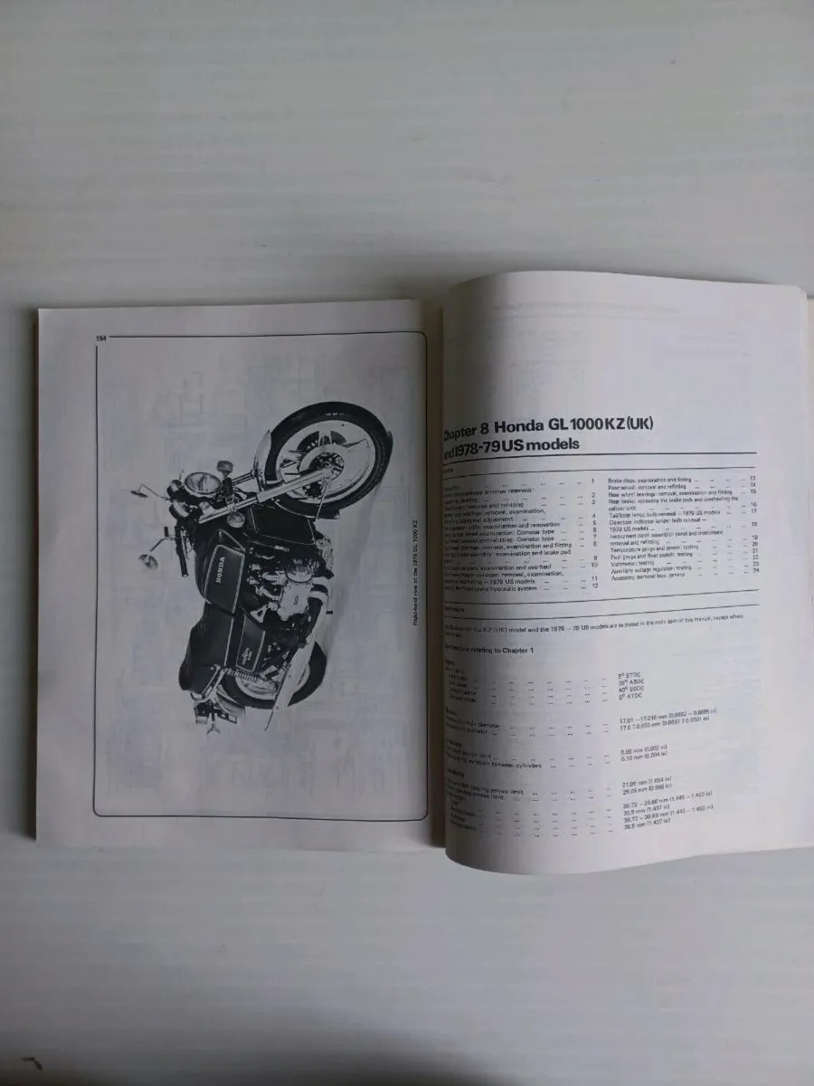 Honda Goldwing GL1000 Haynes Manual (1975-79) - Image 4