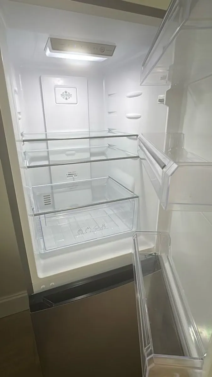 Belling 230L Total No Frost Freestanding Fridge Freezer - Inox - Image 4