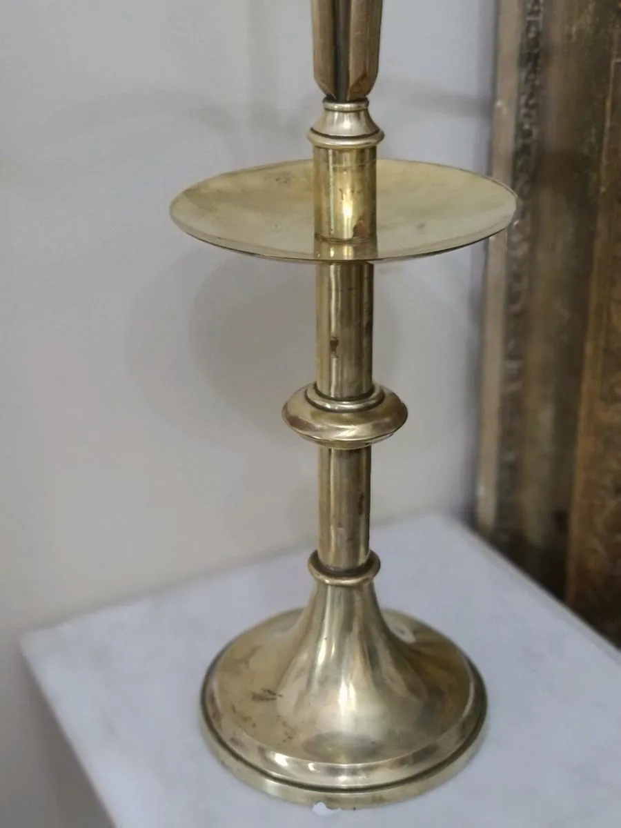 Antique Ecclesiastical Church candelabra - Image 3