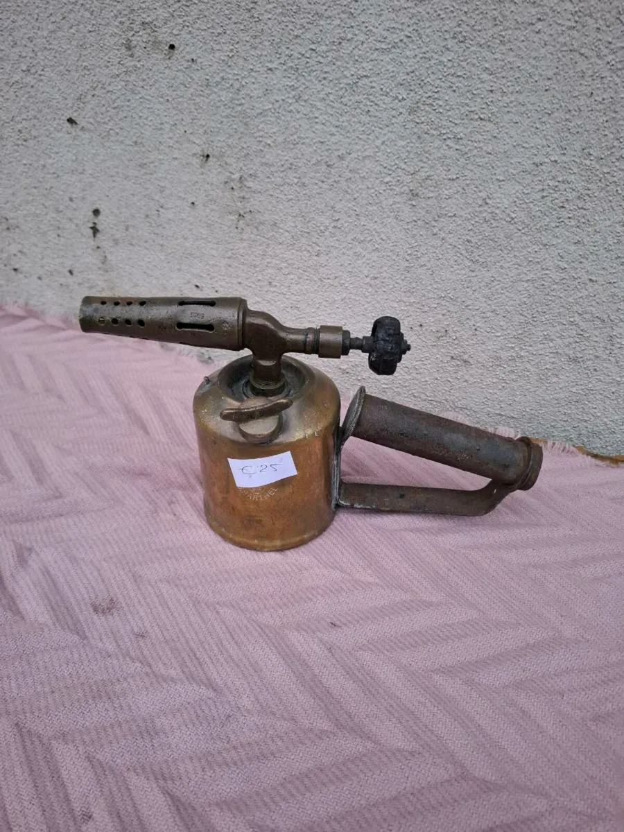 Vintage brass old tool brass blow torch - Image 1