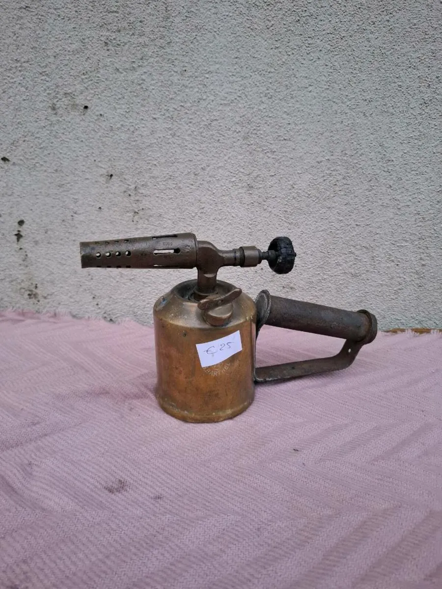 Vintage brass old tool brass blow torch - Image 2