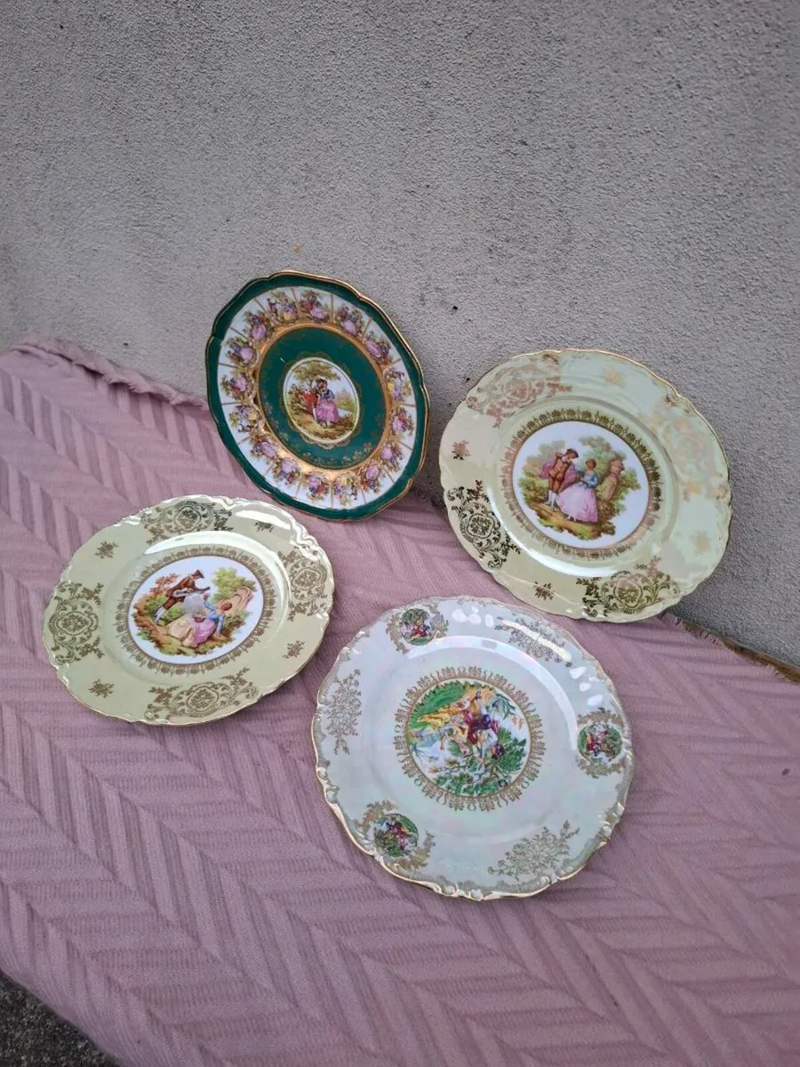 4 china marquises dinner plates - Image 2