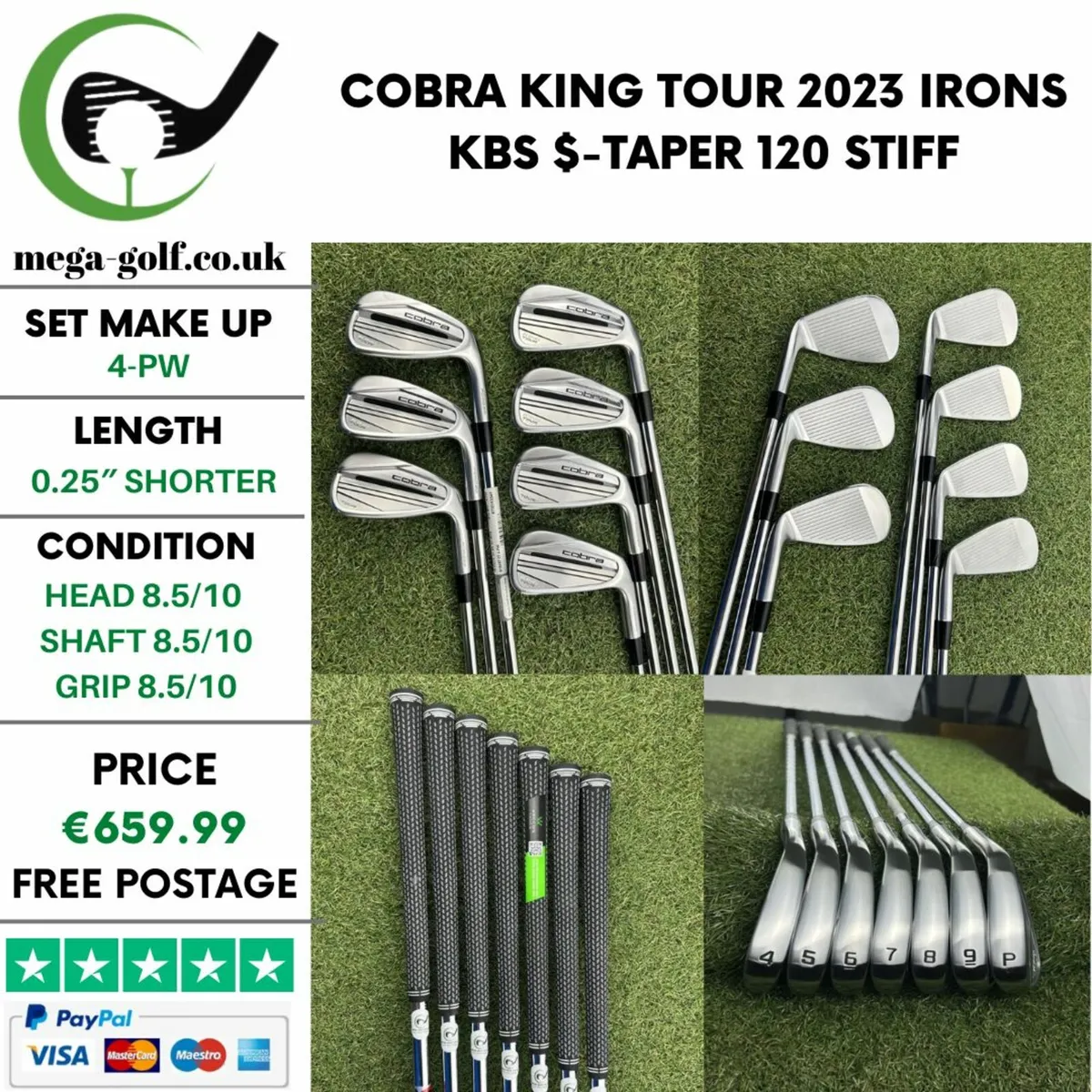 COBRA KING TOUR 2023 IRONS / 4-PW / STIFF - Image 1