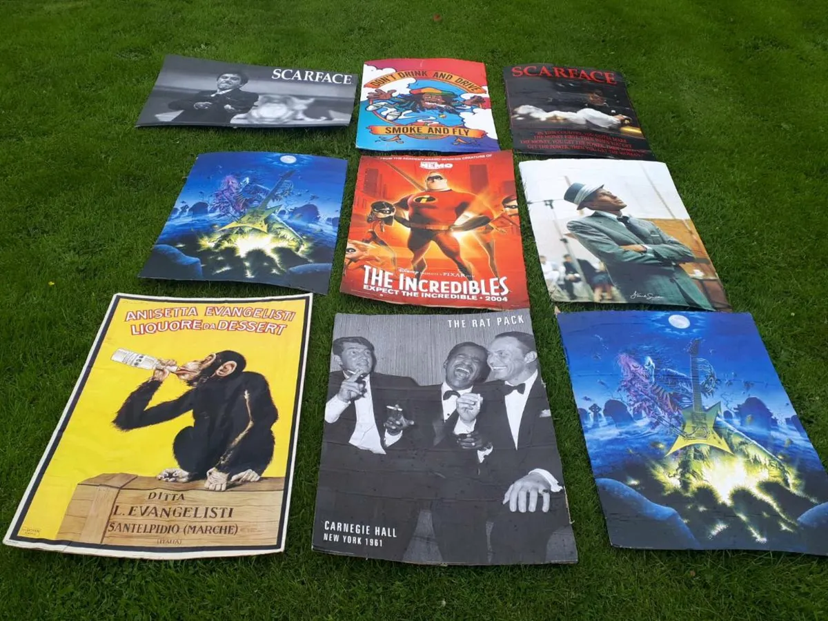 Large Cardboard Cinema Posters - Image 1