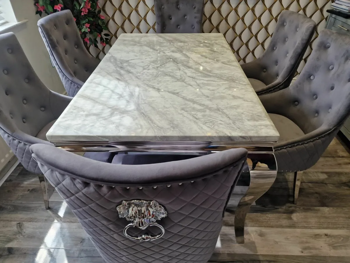 4 seater marble table and chairs
Brand new 4 seate - Image 2