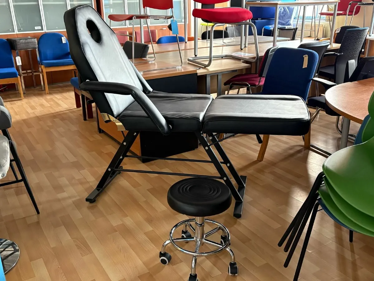 Multipurpose chair bed with stool - £250+VAT - Image 1