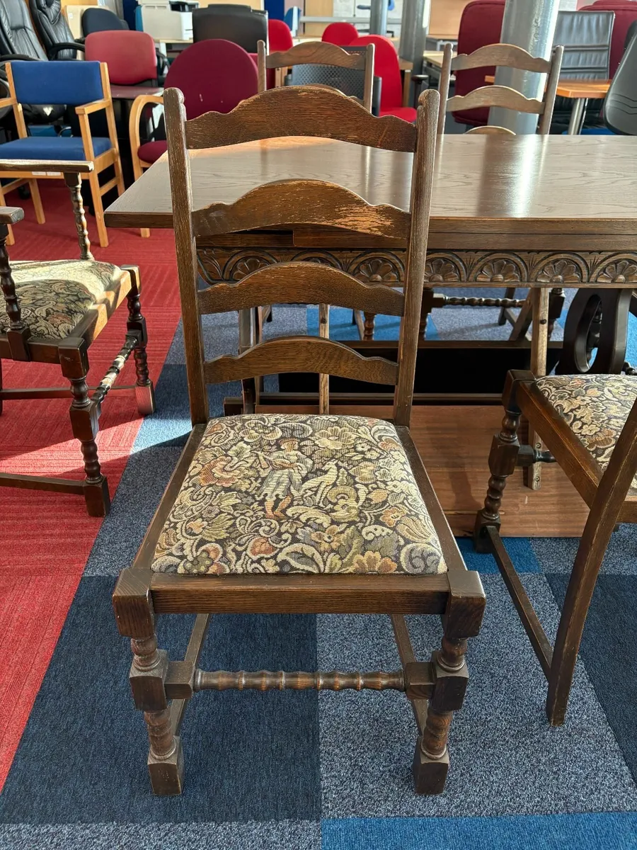 Antique Table and Chair Set - ONLY £150 - Image 4