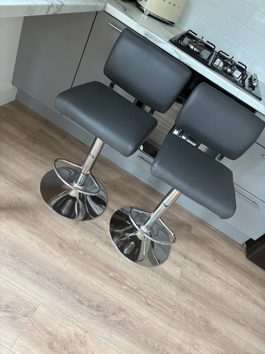 Charcoal grey bar stools - Image 2