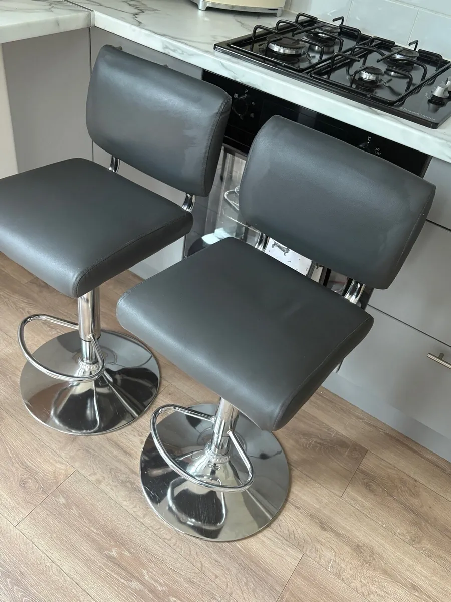 Charcoal grey bar stools - Image 3