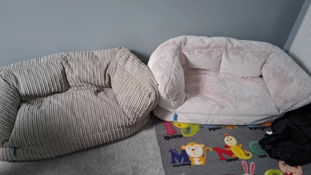 2 loungepug bean bag chairs - Image 1