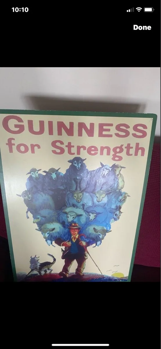 Large Vintage Guinness Metal Sign - Image 3