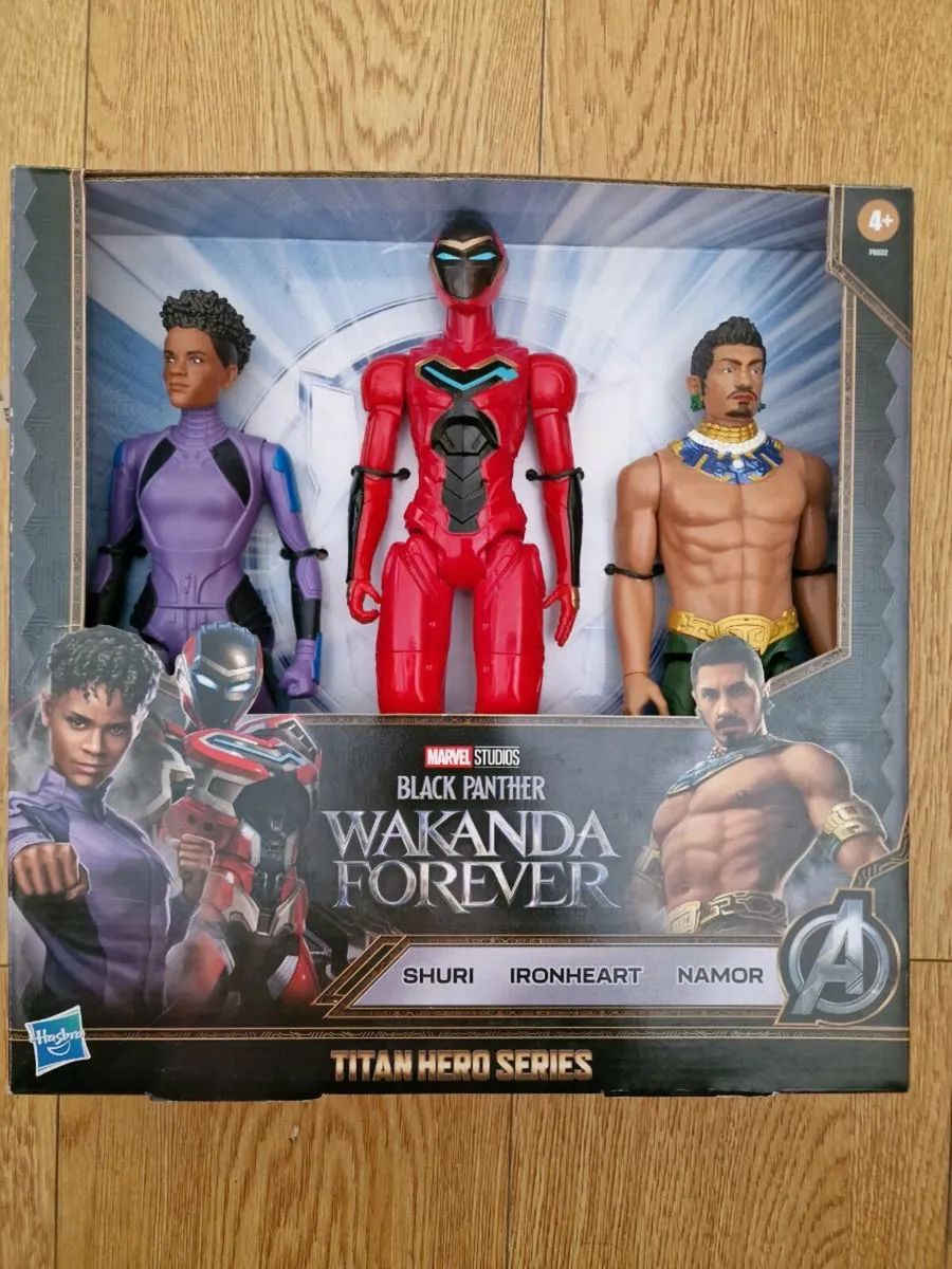 Black Panther Wakanda  Titan Hero Series 3 FIGURES - Image 1