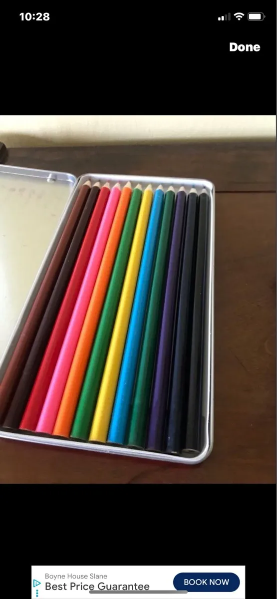 Coca Cola Colouring Pencils in Metal Box - Image 2